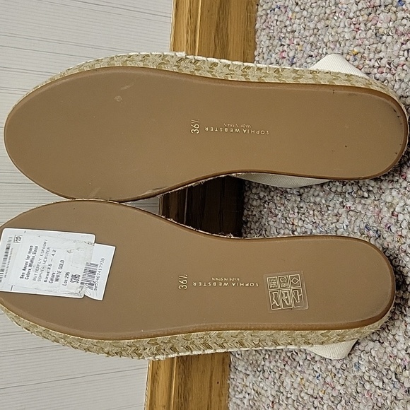 Sophia Webster Cream Espadrilles with Butterfly Accent, Women's Sz 36.5. NWT - Picture 5 of 8
